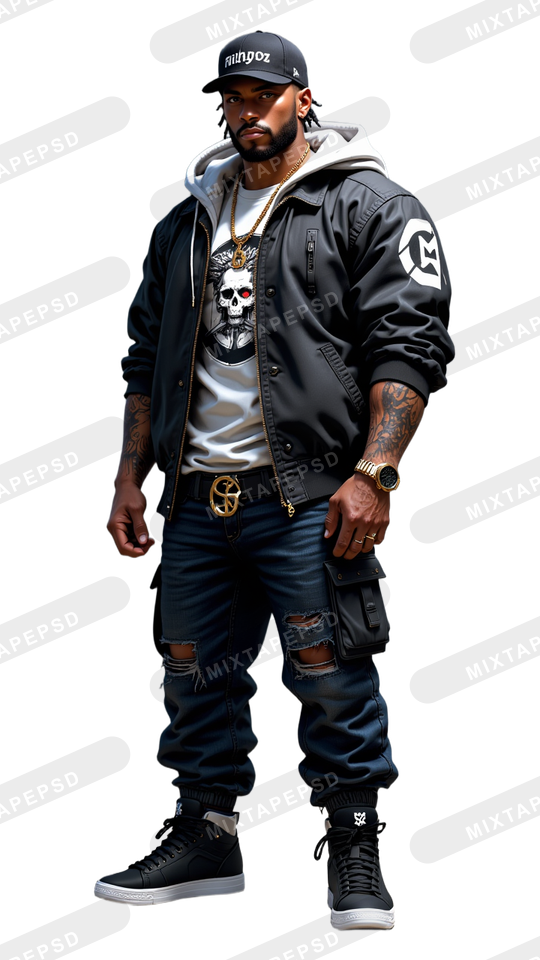 Hip Hop Male Model PNG 7