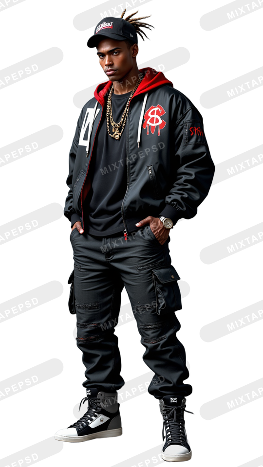 Hip Hop Male Model PNG 6