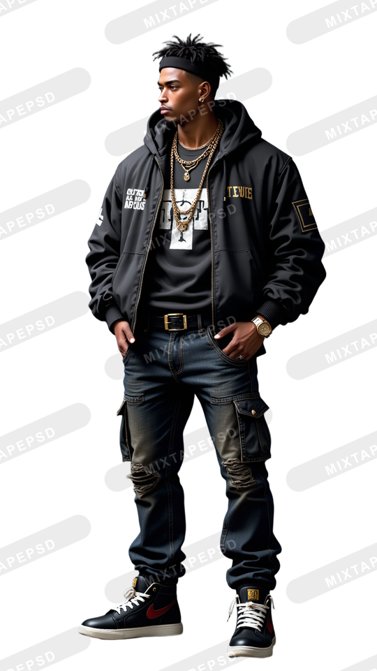 Hip Hop Male Model PNG 14