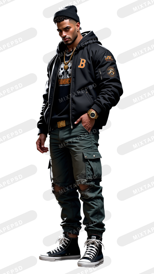 Hip Hop Male Model PNG 2