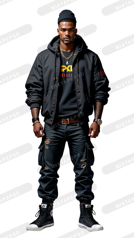 Hip Hop Male Model PNG 5