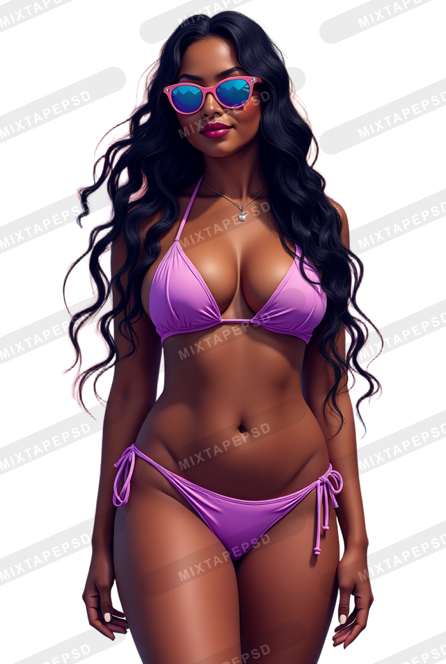 Sexy Black Bikini Model 41