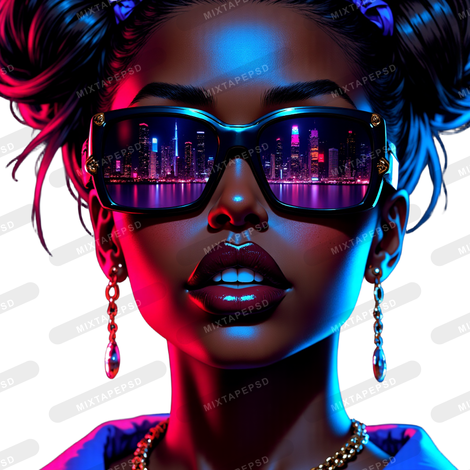 Black Club Flyer Model PNG 87