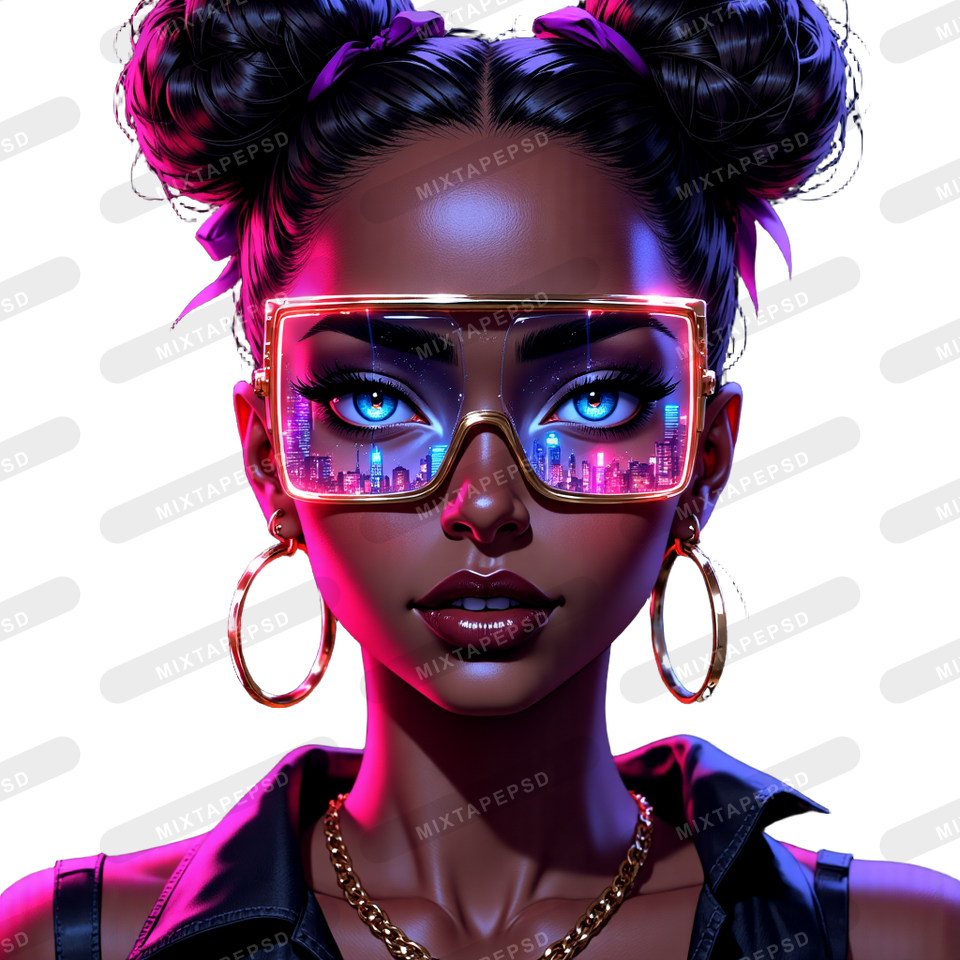 Black Club Flyer Model PNG 84