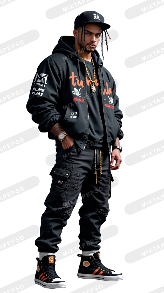 Hip Hop Male Model PNG 21