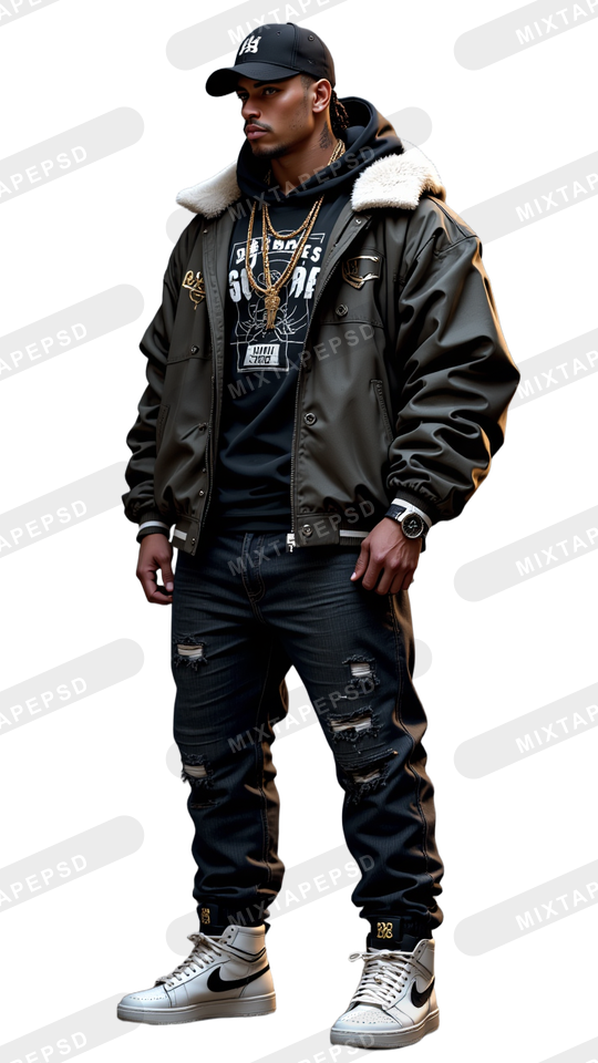 Hip Hop Male Model PNG 8