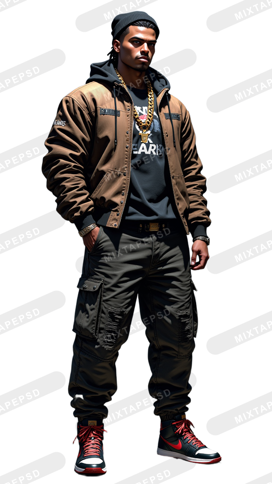 Hip Hop Male Model PNG 9