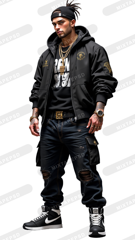 Hip Hop Male Model PNG 3