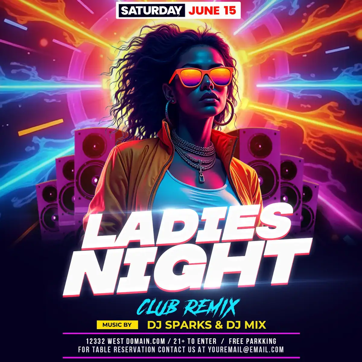 Flyer Template Ladies Night