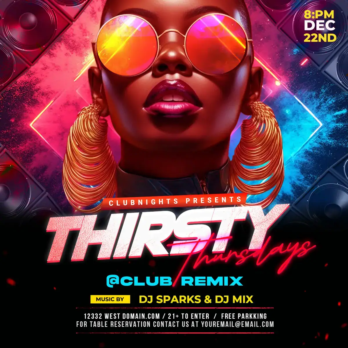 Flyer Template Thirsty Thursdays