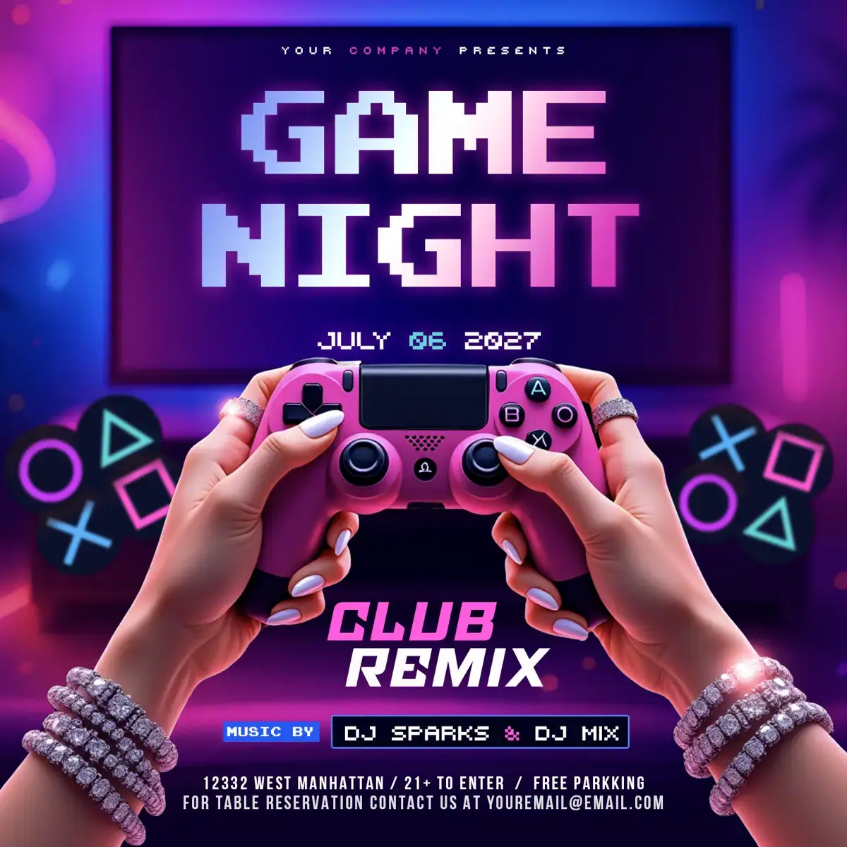 Game Night Flyer Template