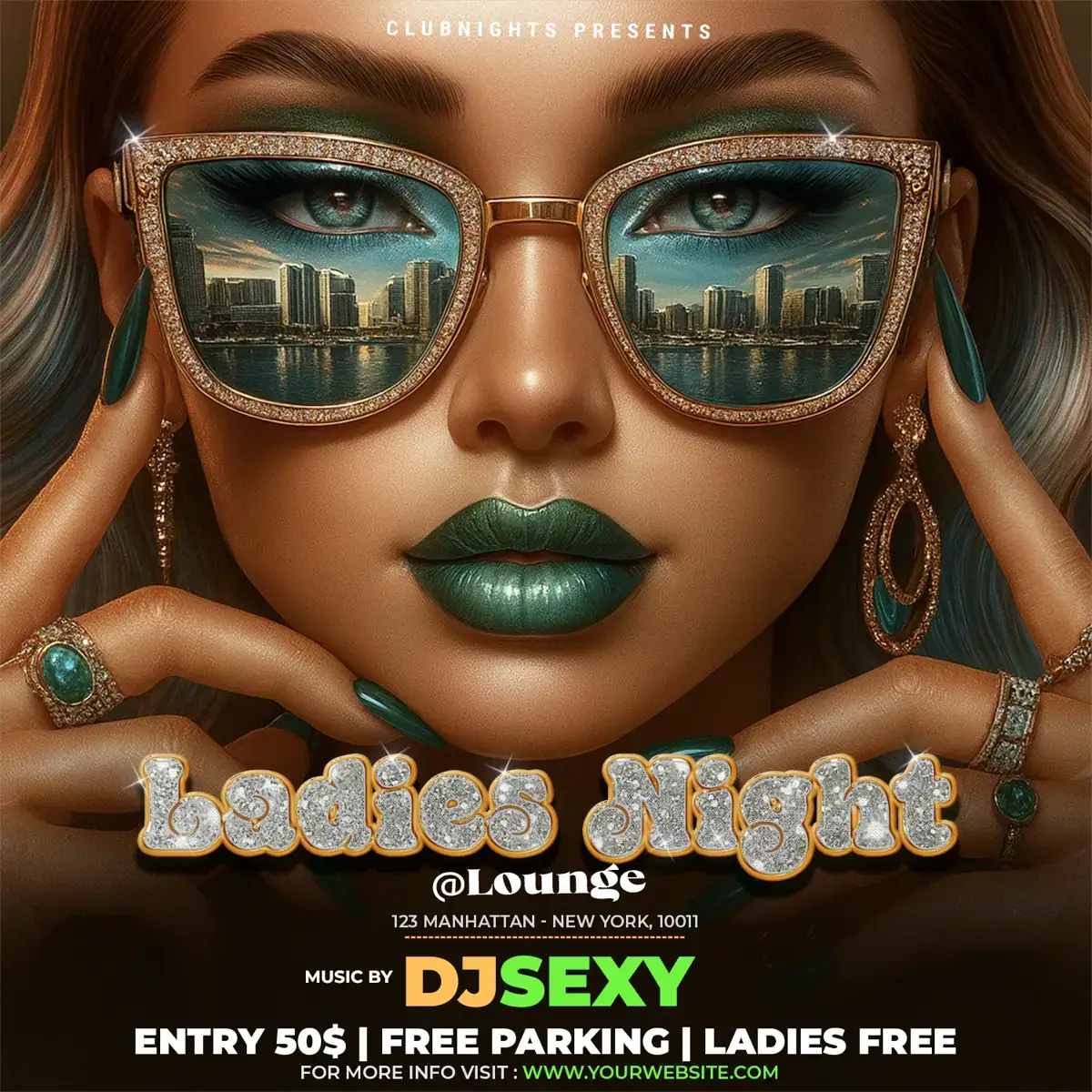 Ladies Night Club Flyer Template