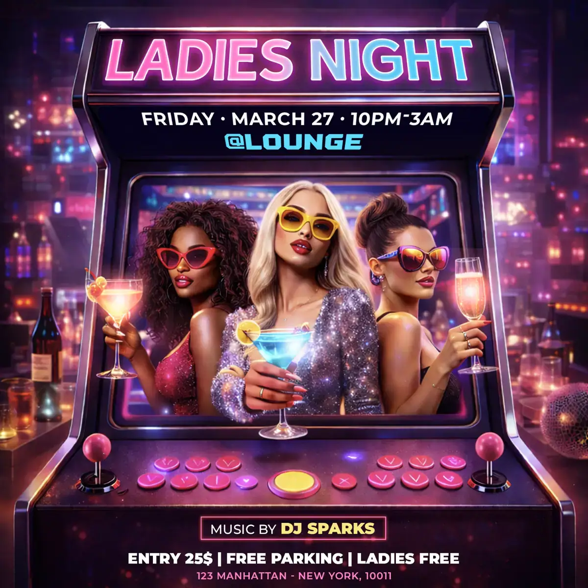Ladies Night Flyer Template