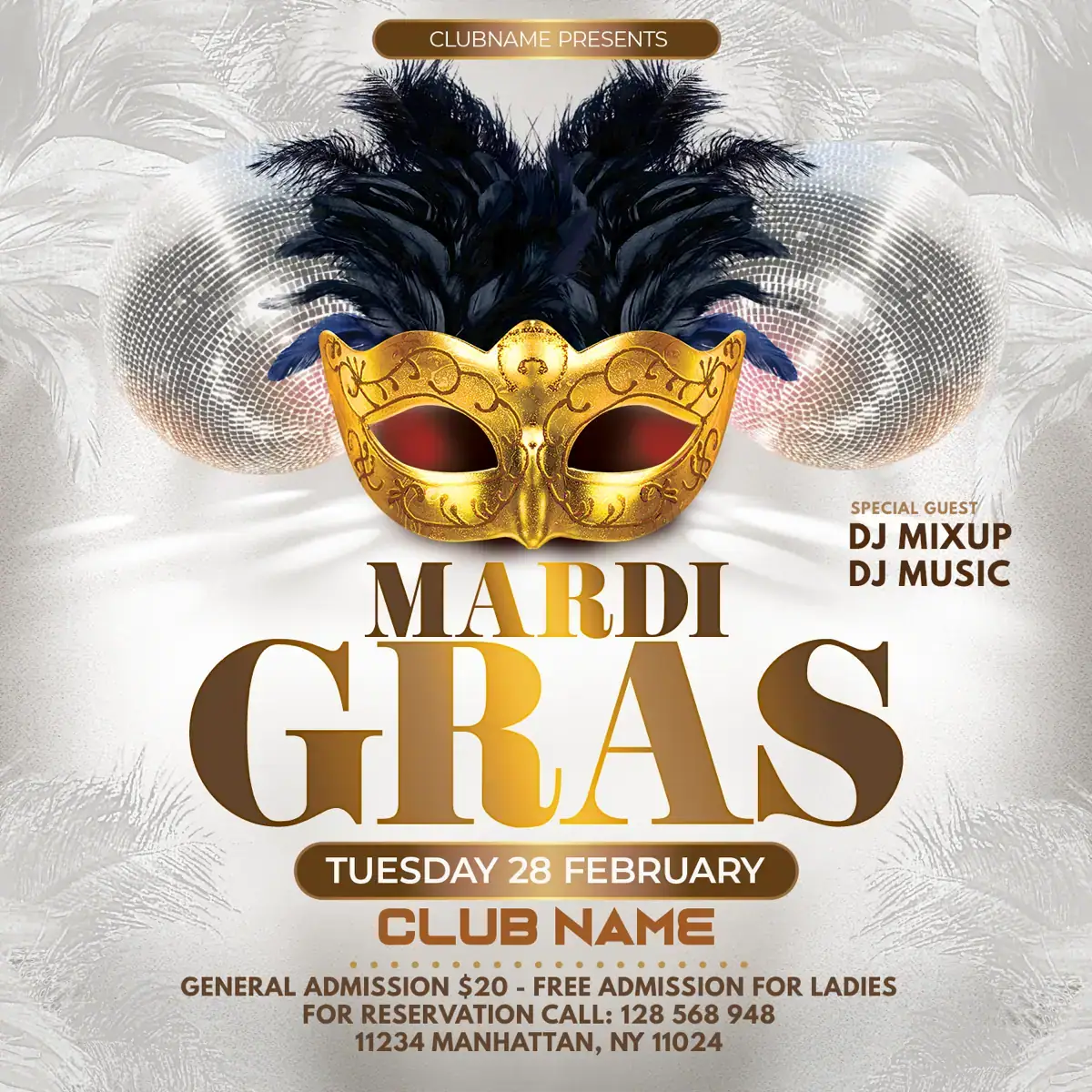 Mardi Gras Flyer Template