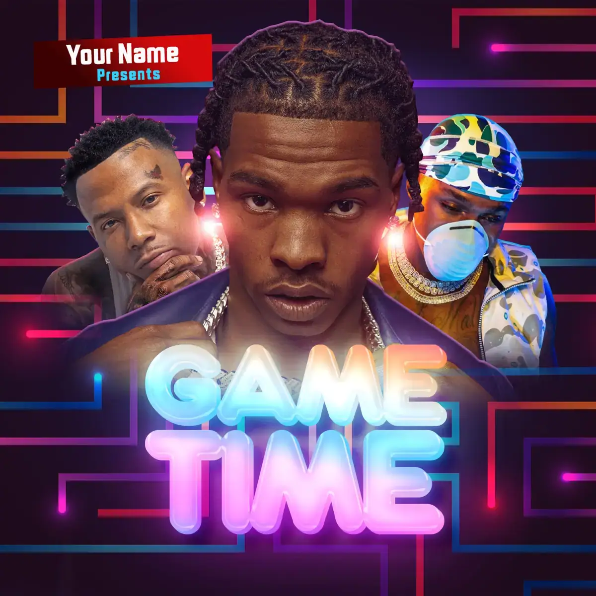 Mixtape Cover Template Game Time