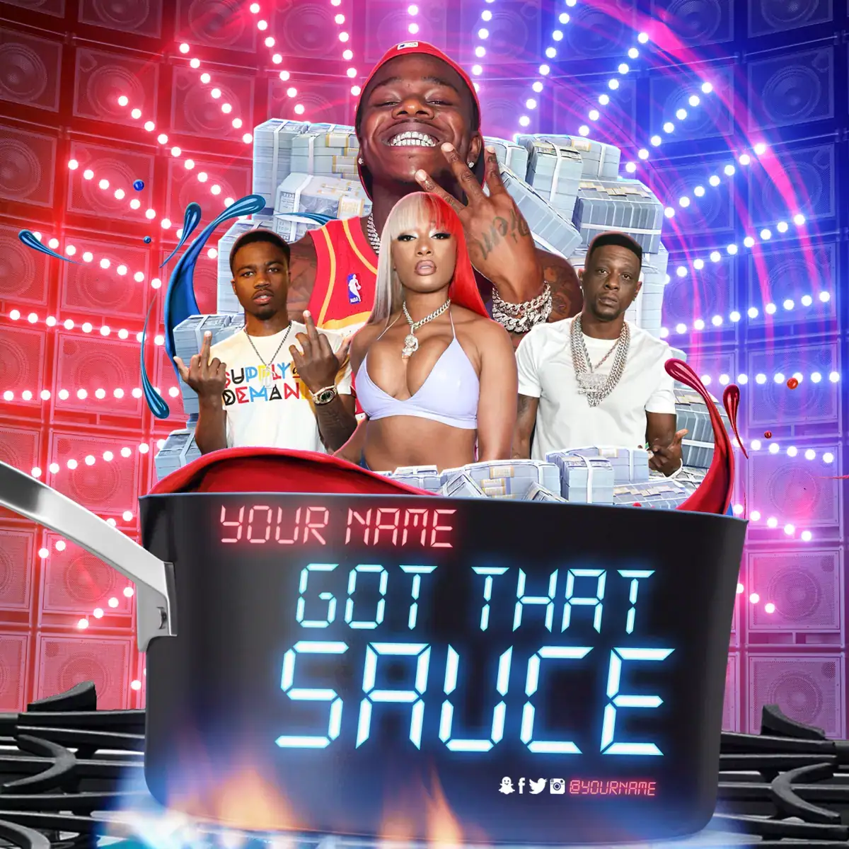 Mixtape Cover Template Got That Sauce 2