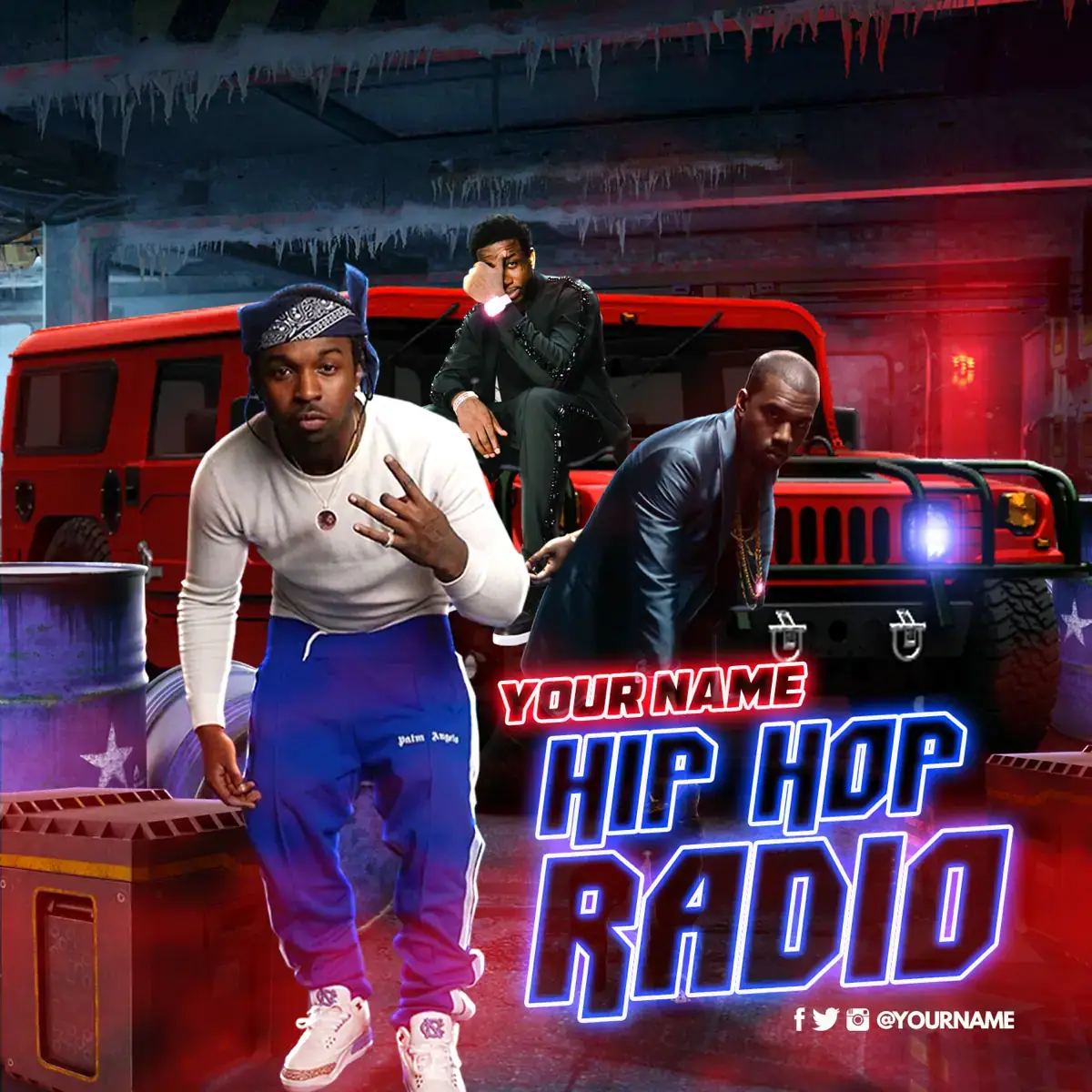 Mixtape Cover Template Hip Hop Radio 106