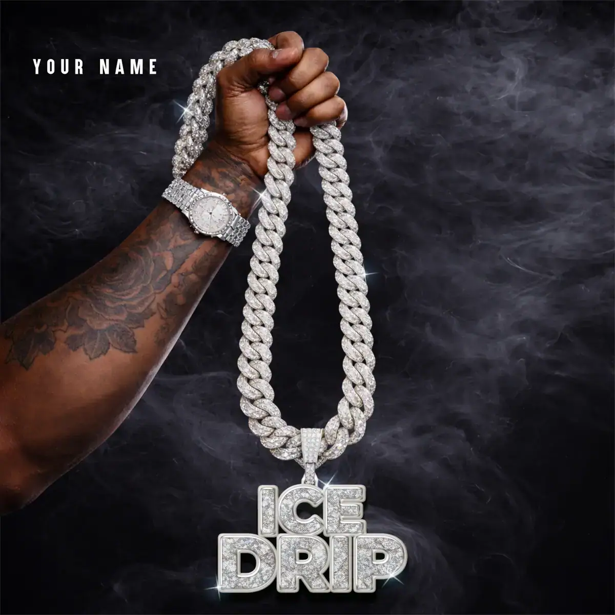 Mixtape Cover Template Ice Drip 2