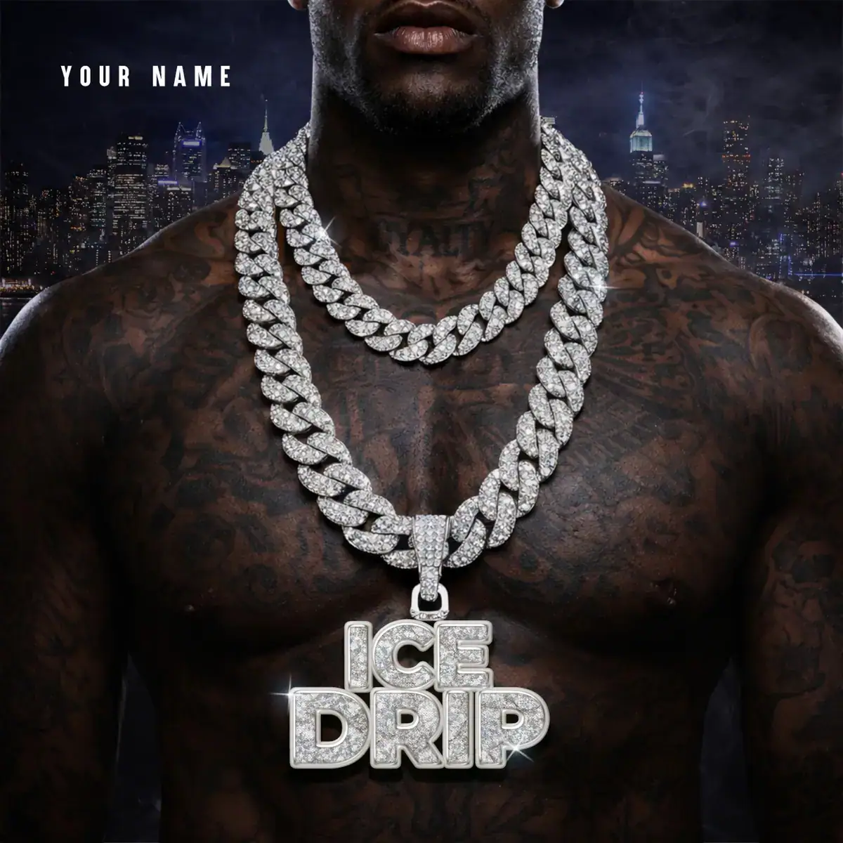 Mixtape Cover Template Ice Drip 3