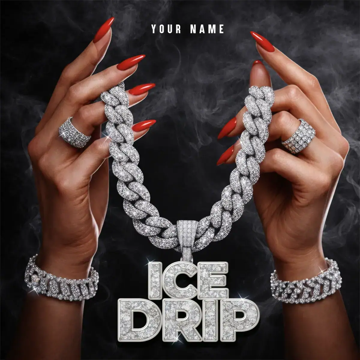 Mixtape Cover Template Ice Drip