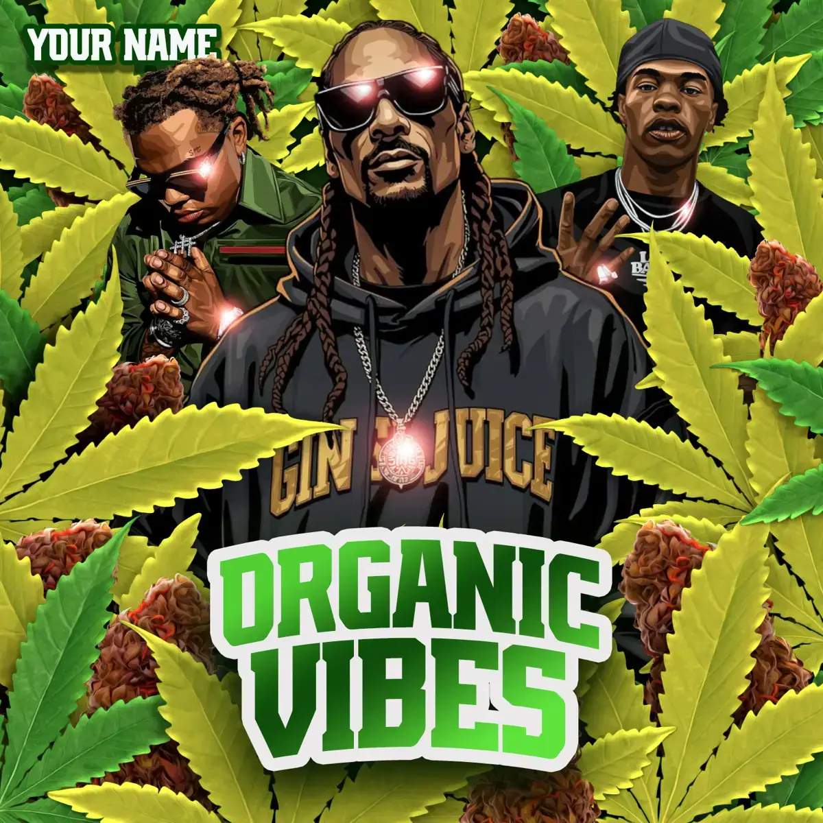 Mixtape Cover Template Organic Vibes