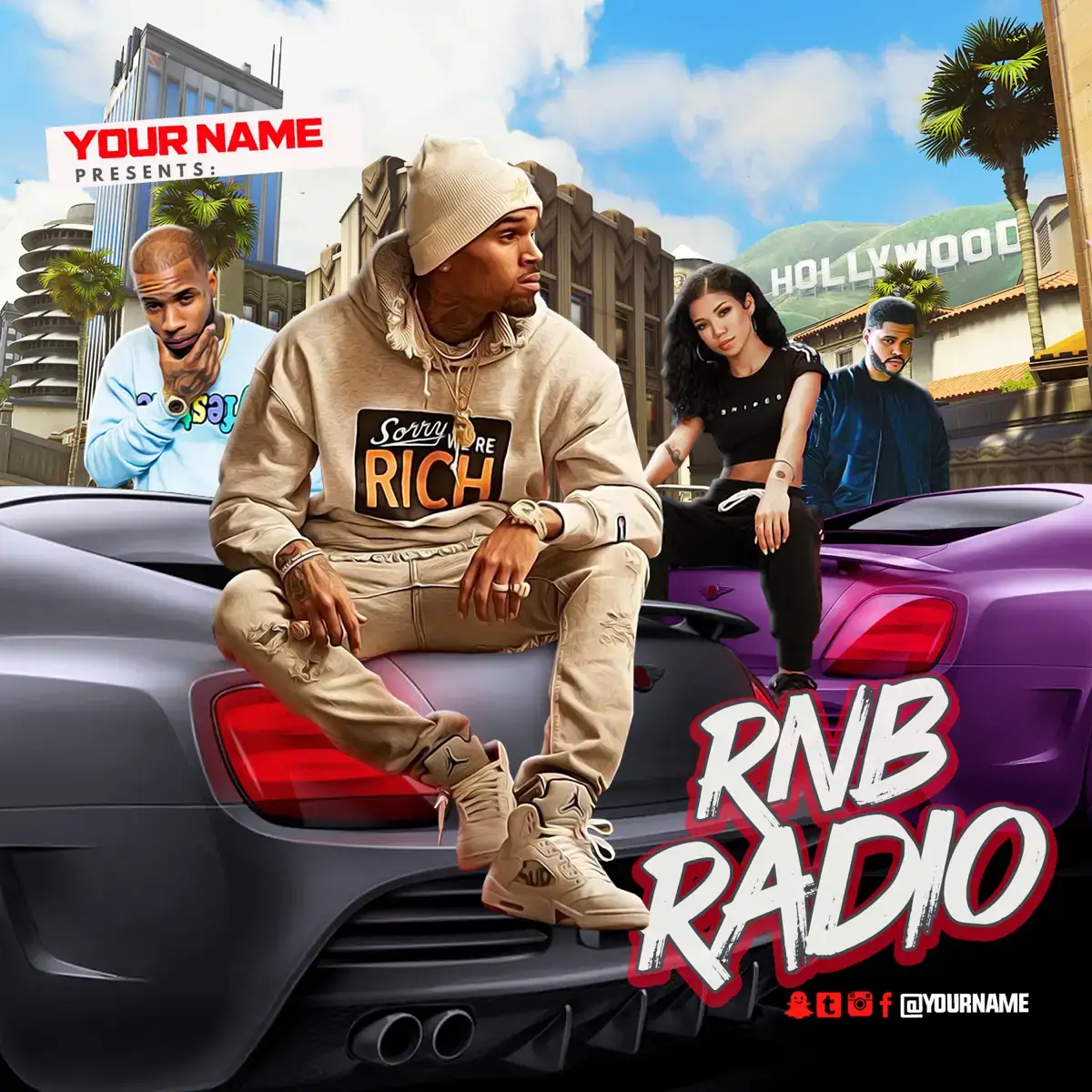 Mixtape Cover Template R&B Radio 50