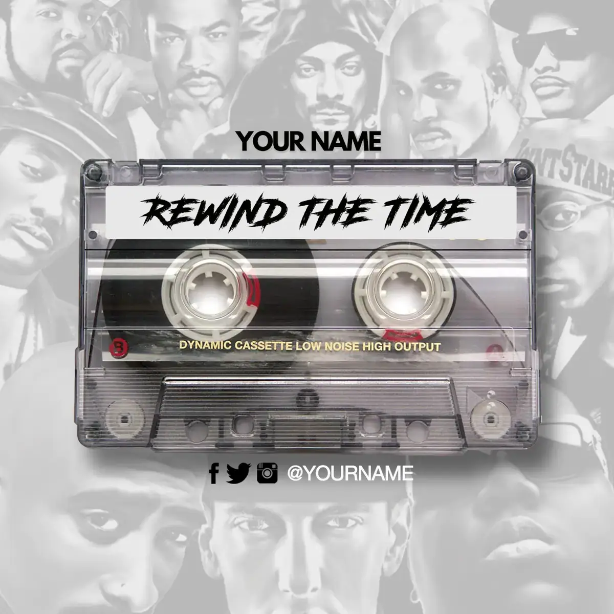 Mixtape Cover Template Rewind the Time 2