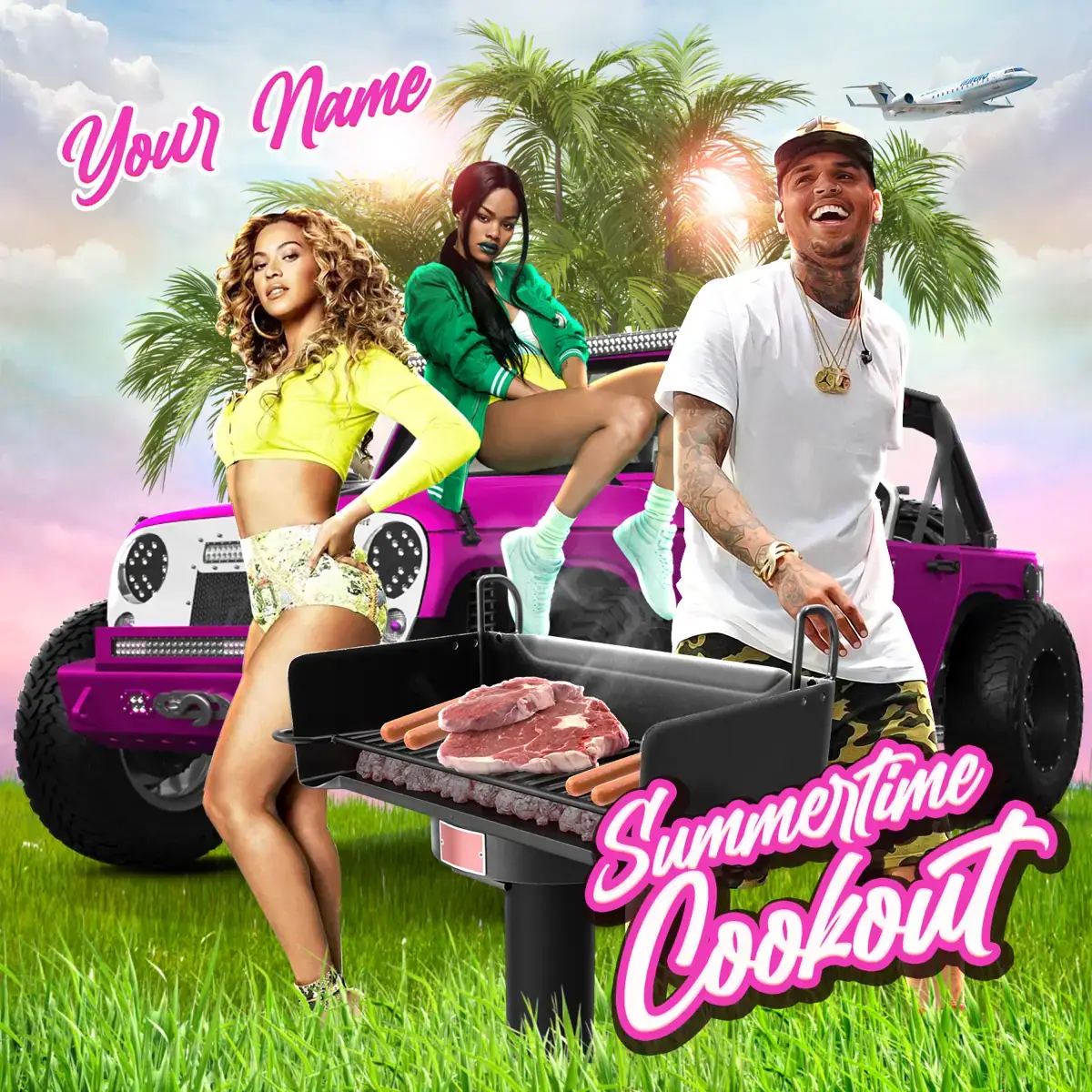 Mixtape Cover Template Summertime Cookout