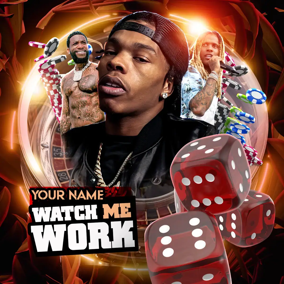 Mixtape Cover Template Watch Me Work 9