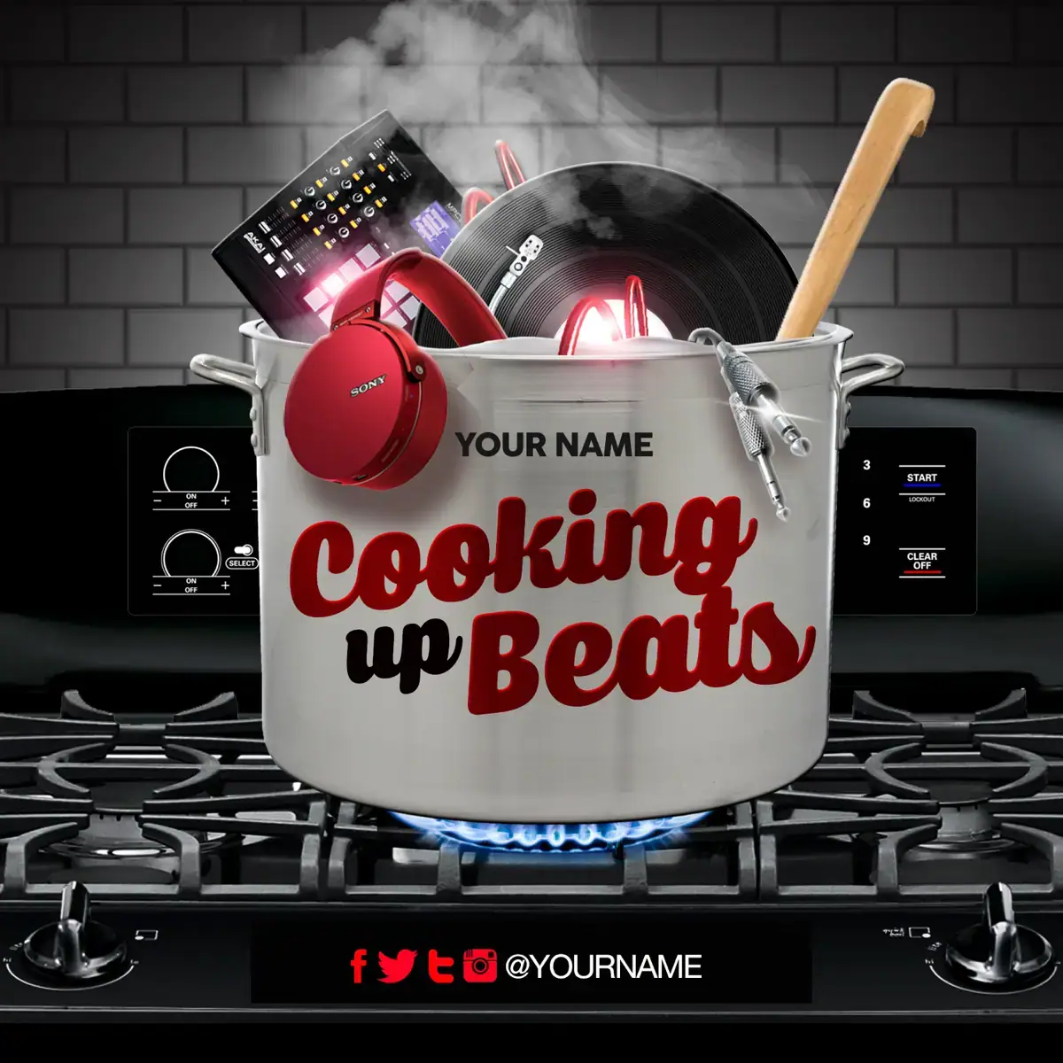 Mixtape PSD Template Cooking Beats