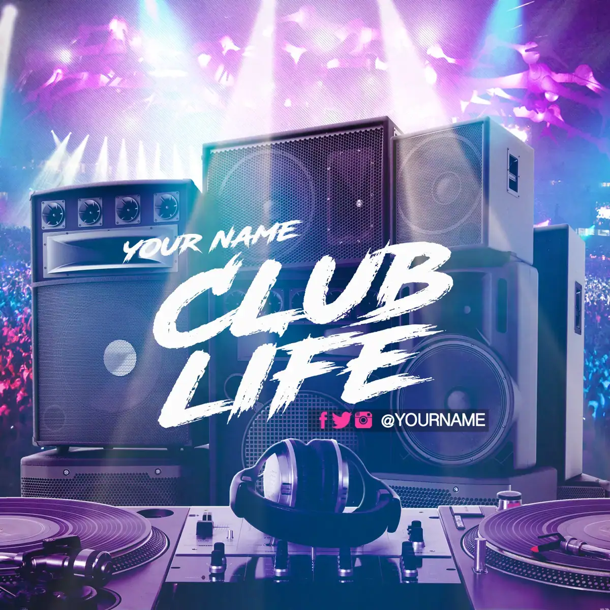 Mixtape Template Club Life