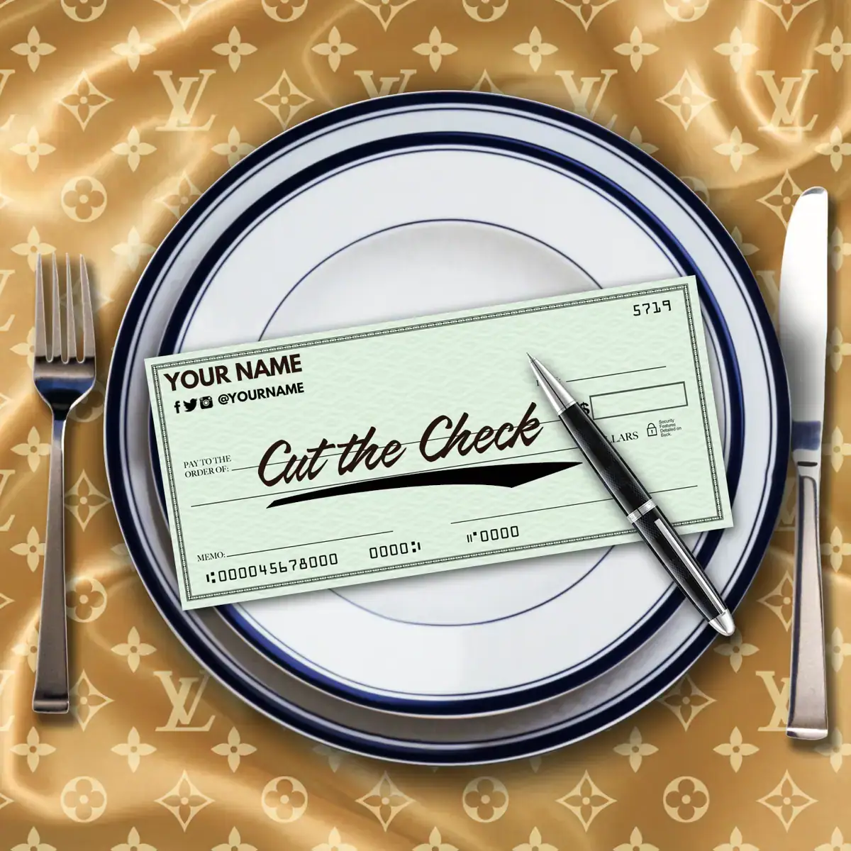 Mixtape Template Cut the Check