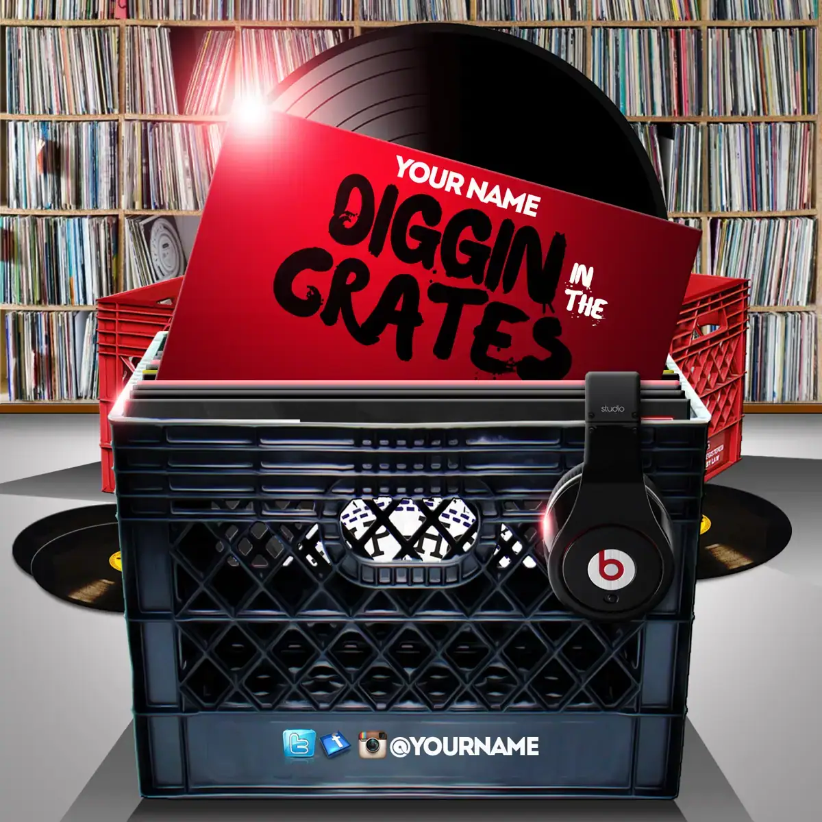 Mixtape Template Diggin in the Crates 2
