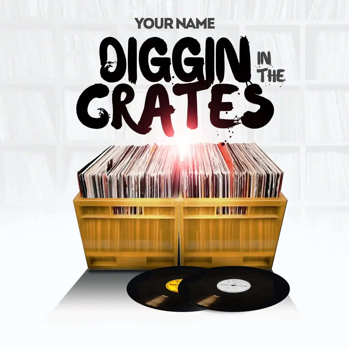 Mixtape Template Diggin In The Crates