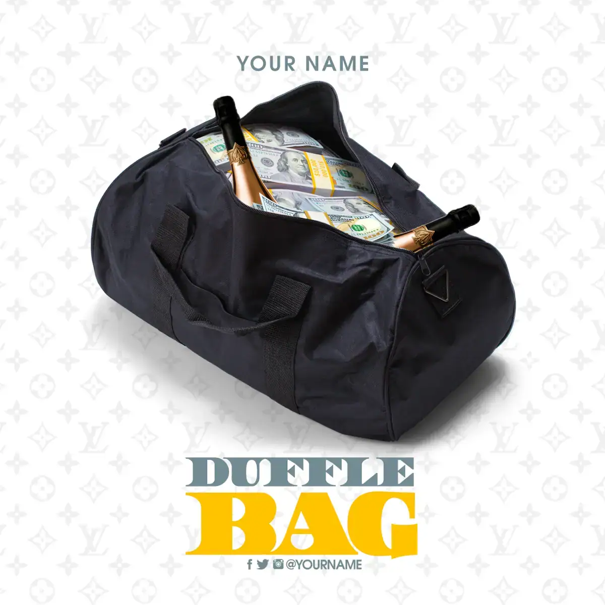 Mixtape Template Duffle Bag Money
