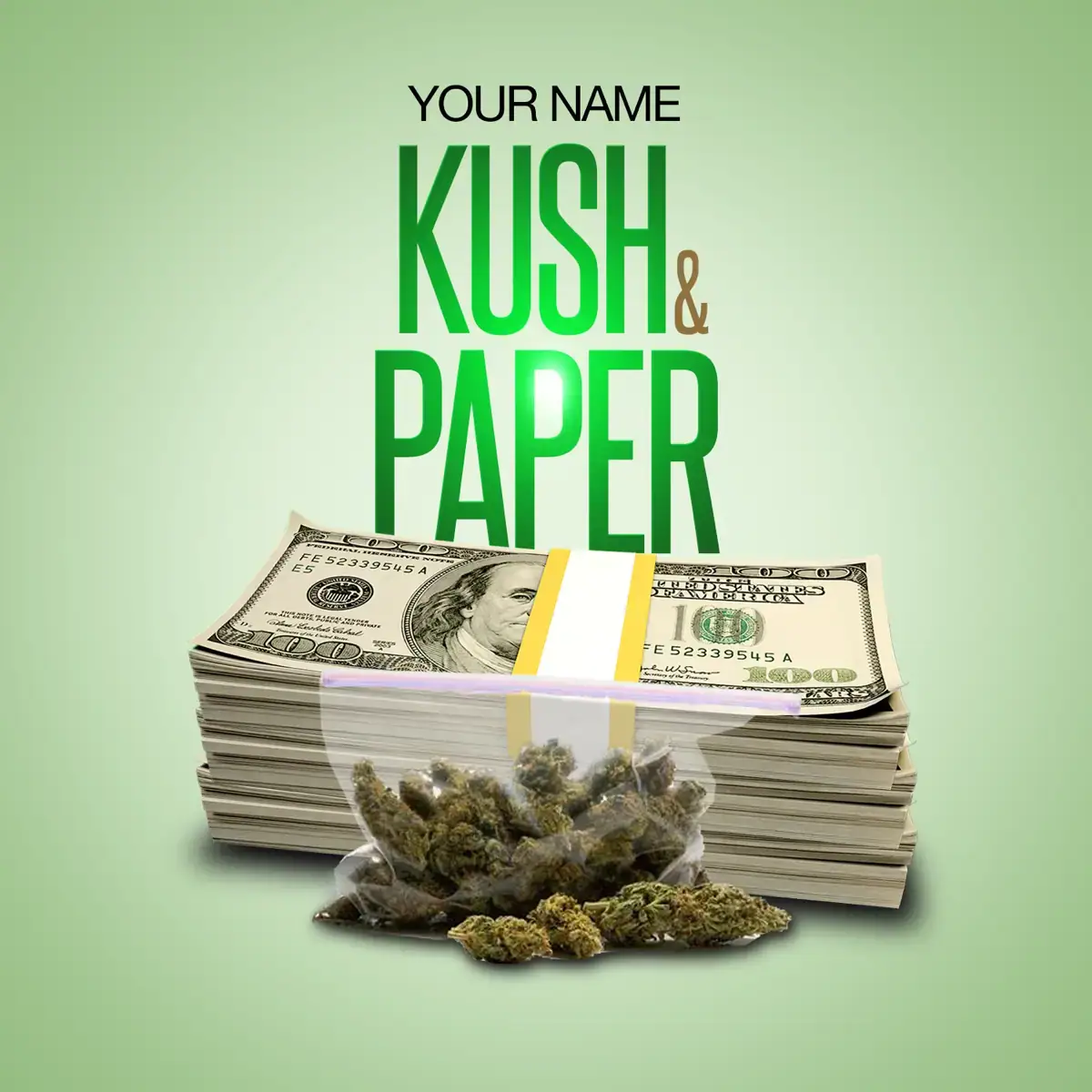 Mixtape Template Kush and Paper