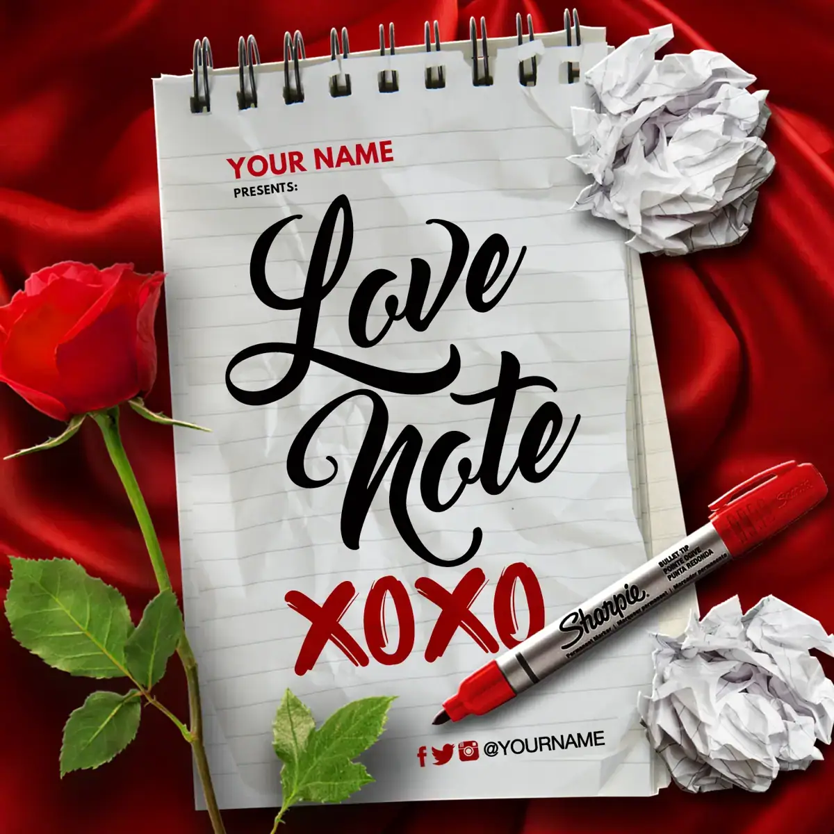 Mixtape Template Love Note 2