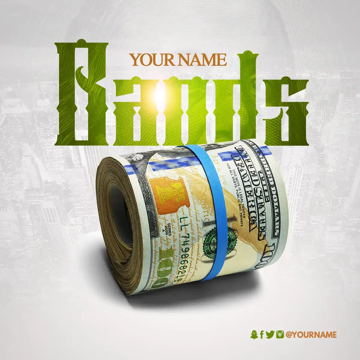 Mixtape Template Money Bands