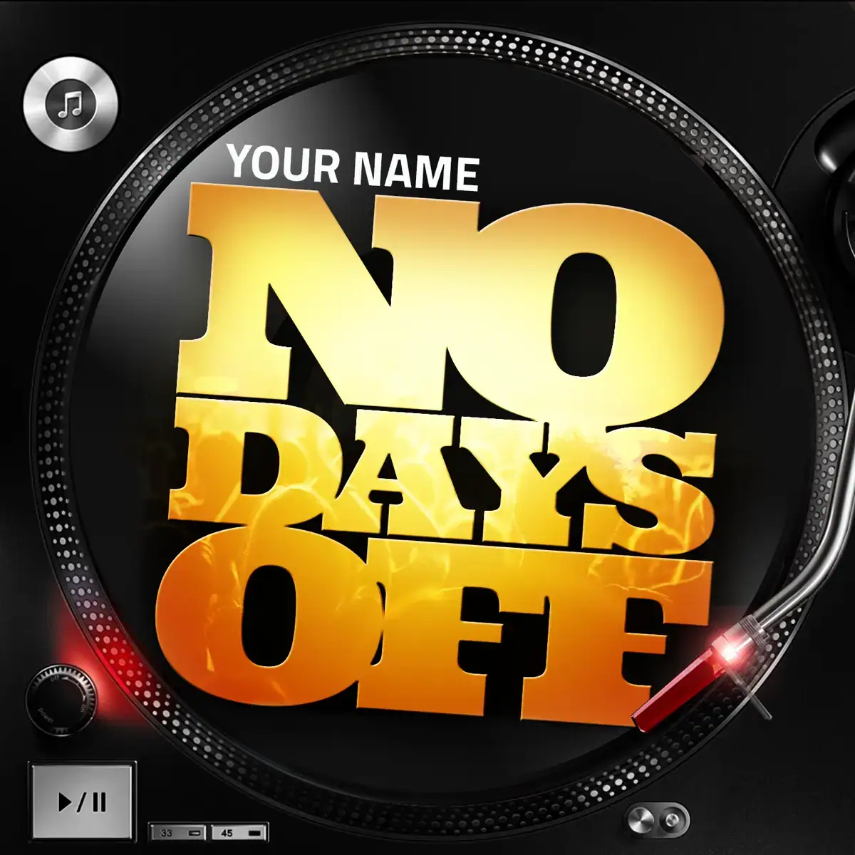 Mixtape Template No Days Off