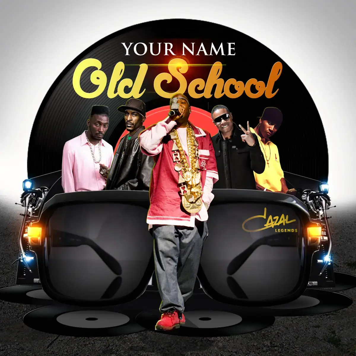 Mixtape Template Old School Hip Hop 5