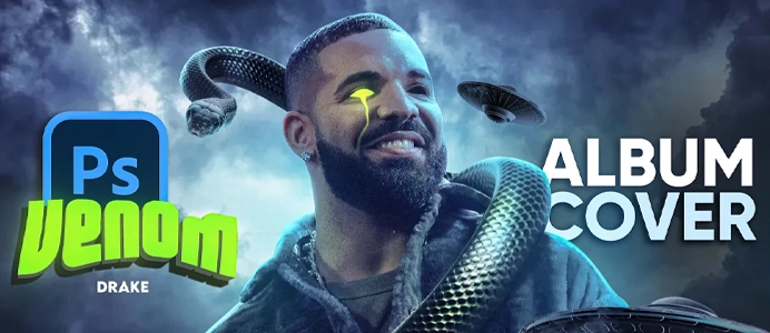 I Made an Album Cover Art for Drake in Photoshop