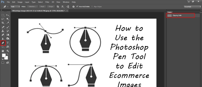 How to use the pen tool for precision editing?