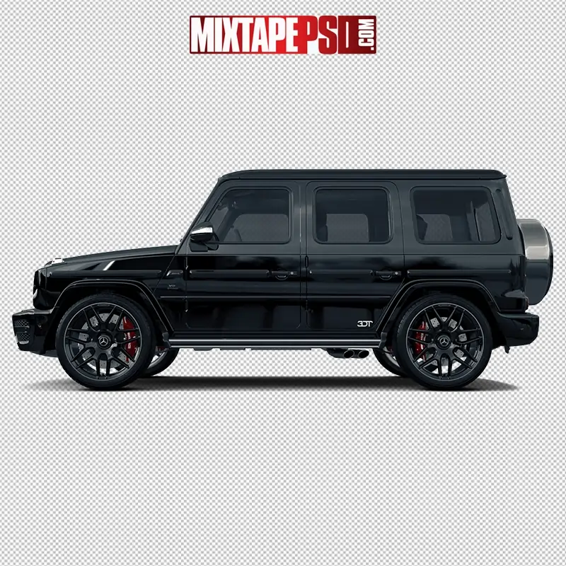Black Mercedes Truck Side
