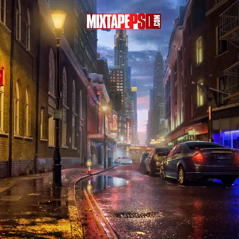 Street Alley City Background