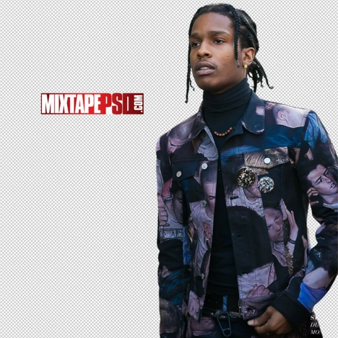 ASAP Rocky PNG with transparent background, ideal for graphic design, asap rocky png, asap rocky cutout, asap rocky transparent, rapper png, urban music png, hip hop artist png, asap rocky flyer, asap rocky poster, high resolution rapper png, trap artist png, fashion icon png, music flyer cutout, rapper with braids png, asap mob png, streetwear rapper png