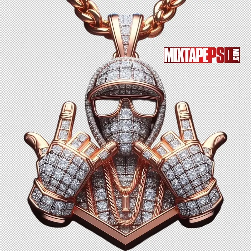 Diamond Hands Pendant PNG
