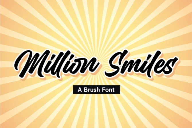 Million Smiles Font – Playful Script Font for Mixtapes, Invitations & Kids Designs, Million Smiles Font, handwritten font, playful script, fun font, kids font, party flyer font, birthday invitation font, mixtape cover font, cute script font, cheerful typography, script typeface, soft curve font, friendly font design, youthful font, hand-drawn font, calligraphy font, happy script font, Photoshop script font, Illustrator font, children’s design font