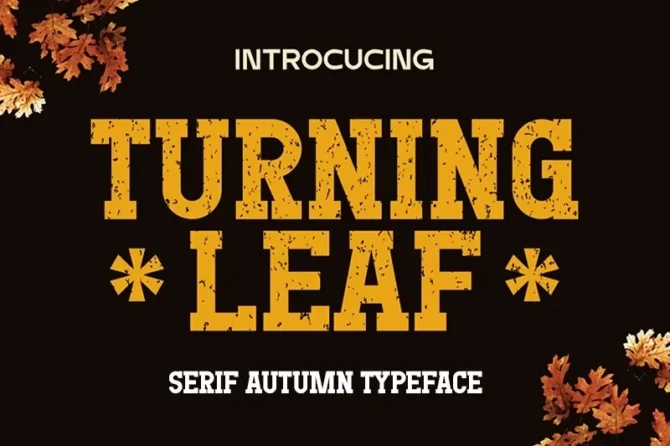 Turning Leaves Script Font for Mixtape Covers and Flyers, Turning Leaves Script Font for Mixtape Covers and Flyers
