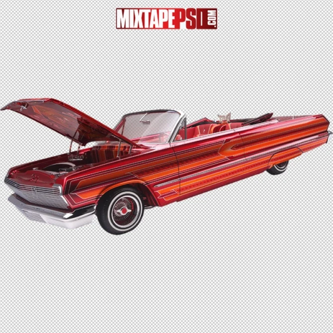 1963 Chevrolet Impala Lowrider Open Hood, Impala PNG, lowrider PNG, classic car PNG, vintage Impala, chrome car PNG, urban car PNG, West Coast car PNG, hip hop car clipart, transparent Impala image, lowrider transparent background, Impala cutout, old school car PNG, mixtape car PNG, flyer car PNG, Photoshop car PNG, clean Impala PNG, retro car PNG, custom car PNG, lowrider culture PNG, gangsta car PNG, street car PNG, detailed Impala PNG, Chevy Impala PNG, 64 Impala PNG, classic ride PNG