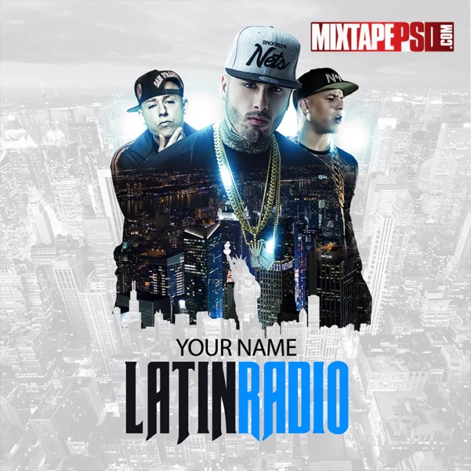 Mixtape Template Latin Radio 6, Reggaeton PSD Template, Reggaeton mixtape cover template with vibrant colors, urban design, Editable PSD Layout, Reggaeton Mixtape Cover, Latin Music Cover Template, Urban Reggaeton PSD, Latin Trap Cover Art, Mixtape Design Template, Editable Album Cover PSD, Spanish Mixtape Artwork, Reggaeton Flyer Template, Latin Music Photoshop Template, Latin Music Cover Design